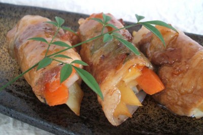 11/1～7は牡牛座満月レシピ『豚肉の3色巻き』！