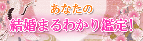 【無料占い】あなたの結婚まるわかり鑑定！
