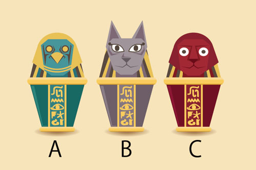 【心理テスト】3つのカノプス壺、気になるものは？　答えでわかるあなたのための開運法