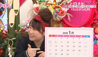 チェック日をカレンダーに書き込んで解説する出雲阿国