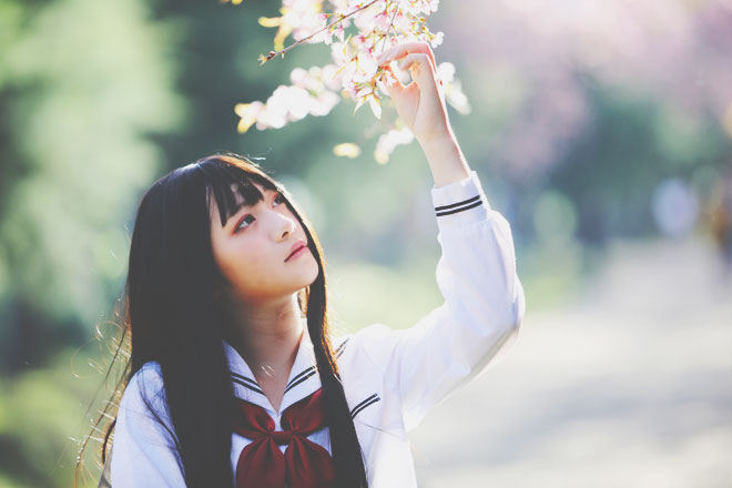 爽やか＆素直な印象のファッションで、新学期の恋愛運アップ！