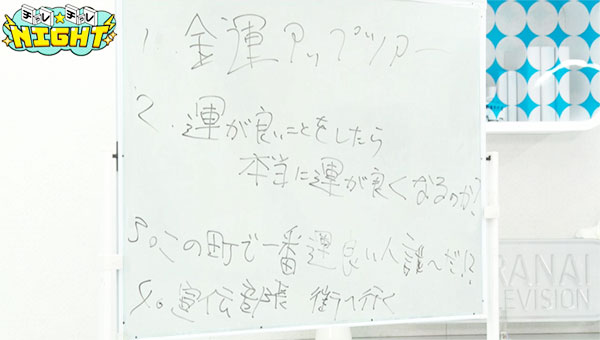 提案されたロケ企画案は4つ