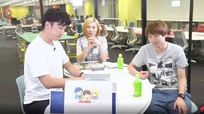 相談者に向かって「理想の職場環境」を伝える青沼（中央）