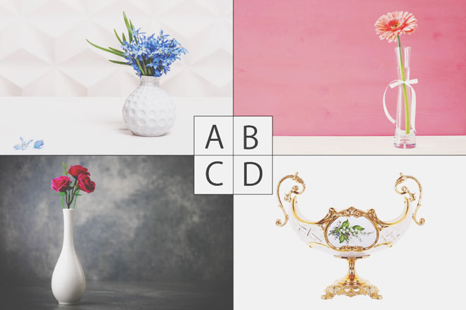 【心理テスト】花を飾るならどの花瓶？　答えでわかる上司の立て方