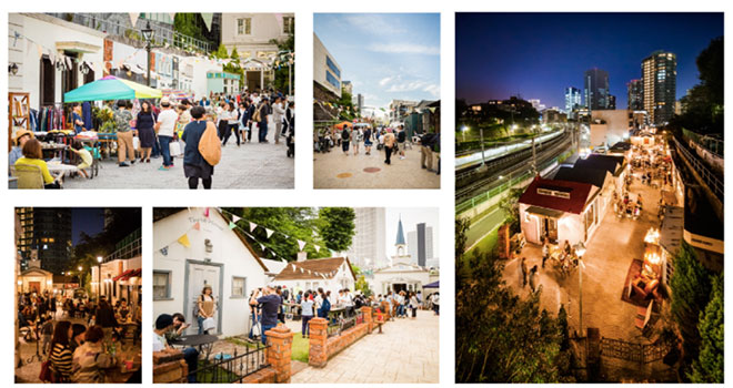 海外の街並みを模した空間に、突如現れる「開運ナイトミュージアム」