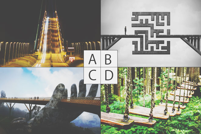 【心理テスト】夢の中にあらわれた橋はどれ？　答えでわかる困難の乗り越え方