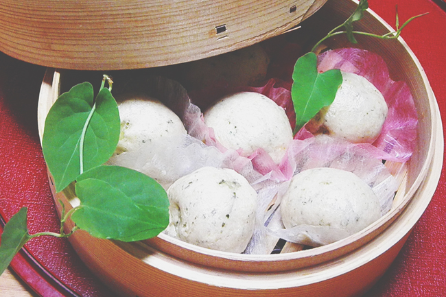 5/12～5/18のダイエットレシピ新月スイーツ『ほうれん草とかぼちゃの饅頭』（220Kcal）