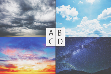 【心理テスト】好きな空の風景はどれ？　答えでわかる理想の王子様像