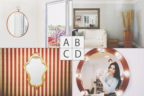 【心理テスト】4つの鏡、部屋に飾りたいのはどれ？　答えでわかる、未来の自分の姿