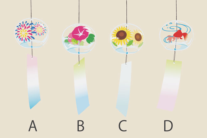 【心理テスト】選んだ風鈴でわかる、あなたが求めている「ひと夏の恋」