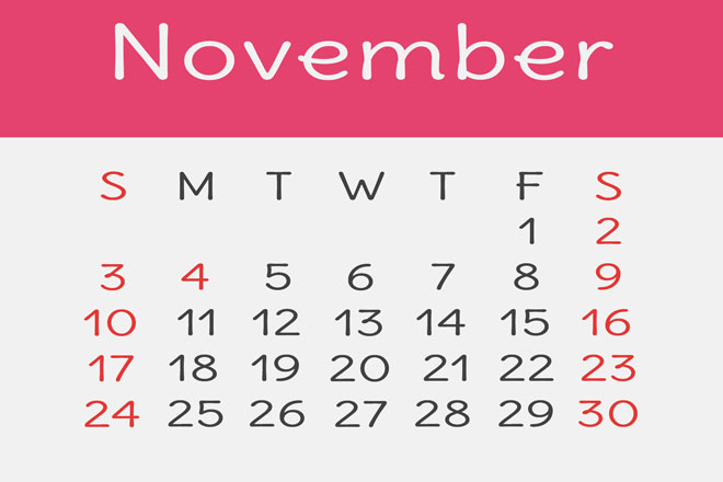 【11月の開運カレンダー】11月20日は不要なものを捨て、再構築するのにぴったりの日！