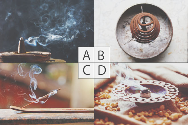 【心理テスト】4タイプのお香、どれを焚く？　答えでわかる今のあなたの浄化力