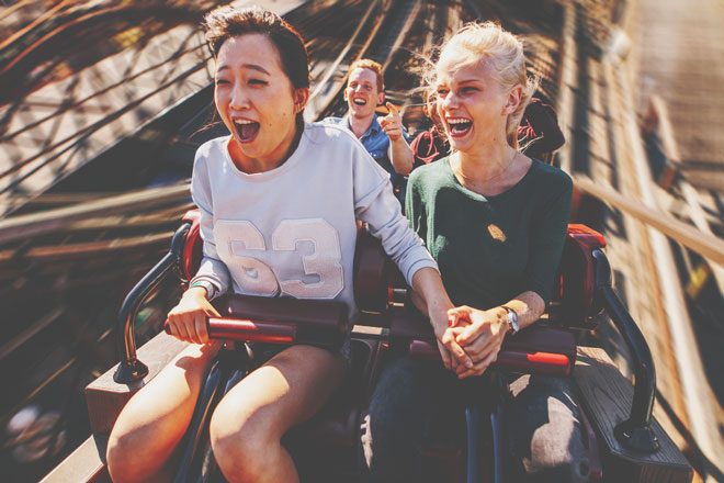 血液型【絶叫マシン】あるある　O型は謎ルールを決める、AB型は叫びもしないで無表情！